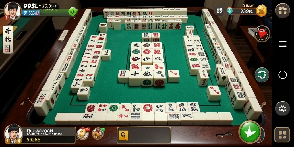Tampilan menarik permainan Mahjong di 99SL.