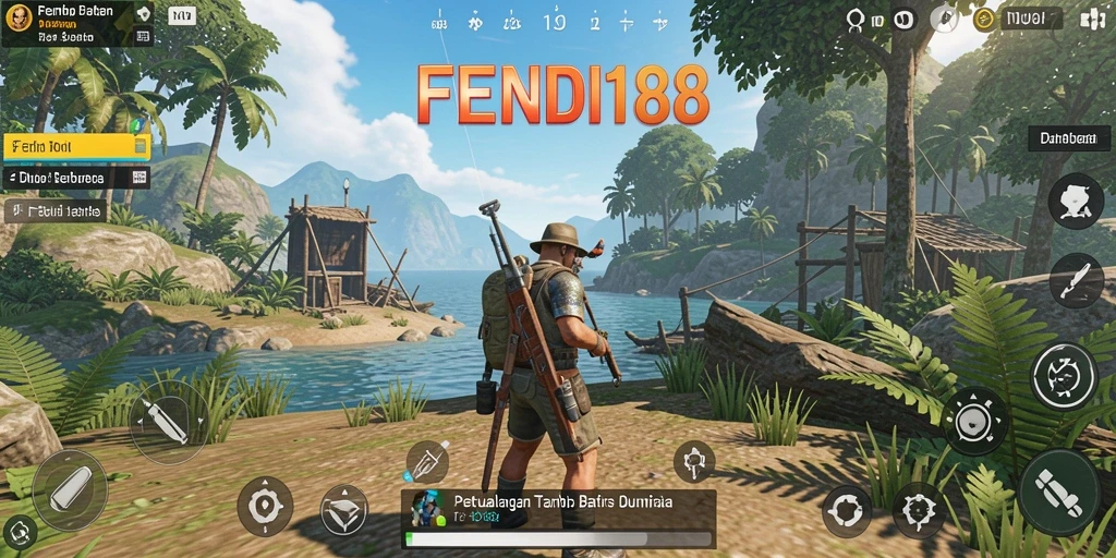Tampilan screenshot <strong>FENDI188</strong> yang menunjukkan petualangan di dunia terbuka.