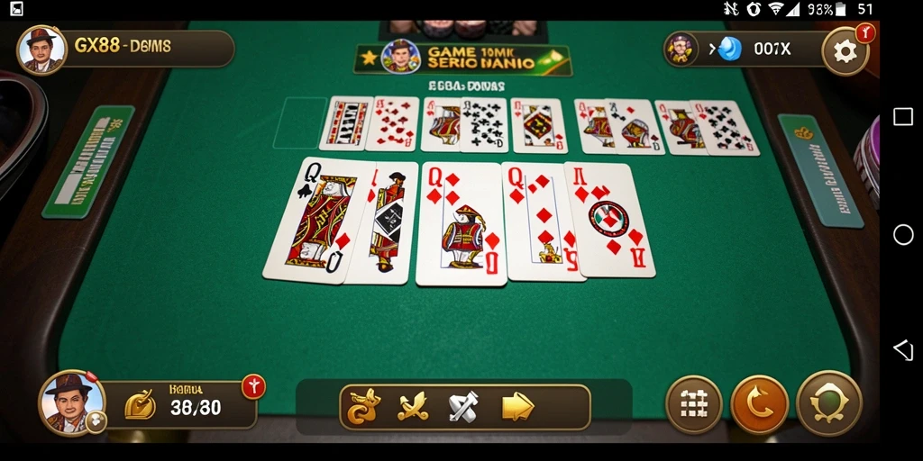 Screenshot gameplay GX88 menampilkan keseruan bermain Domino.