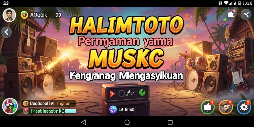 Tampilan gameplay <strong>HALIMTOTO</strong> saat mengikuti irama musik.