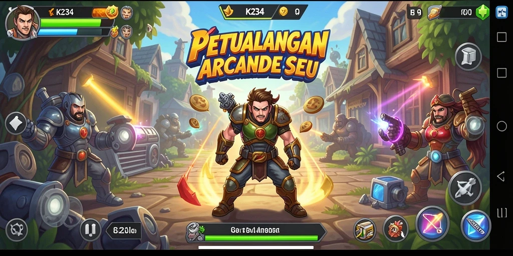 Tampilan menarik dan gameplay seru K234 di momen aksi.