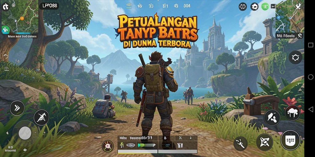 Gameplay seru dalam dunia terbuka yang luas dan interaktif.
