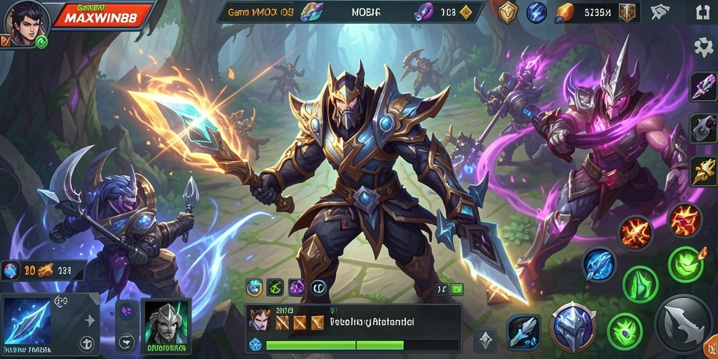 Gameplay MOBA seru di MAXWIN88 dengan pertarungan tim yang mendebarkan.
