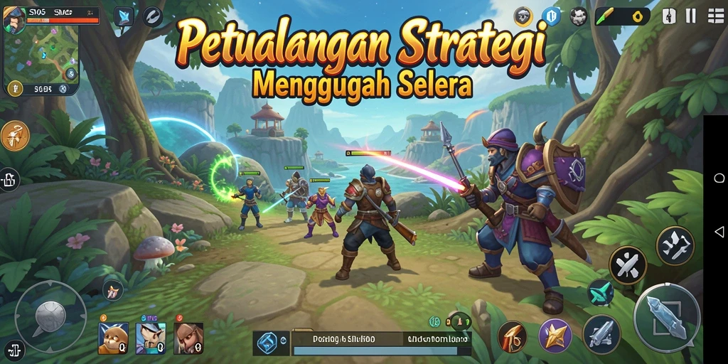 Tampilan gameplay SM605 yang seru dan penuh strategi.