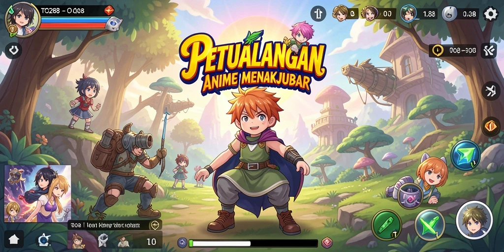Tampilan seru gameplay TO288 yang penuh warna dan karakter menarik.