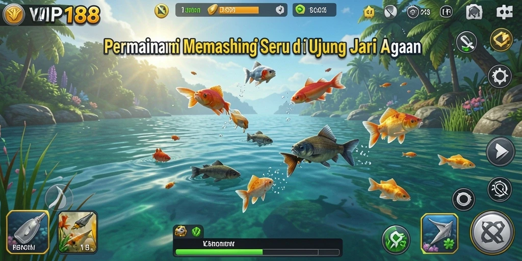 Screenshot menunjukkan gameplay memancing yang mendebarkan di <strong>VIP188</strong>.